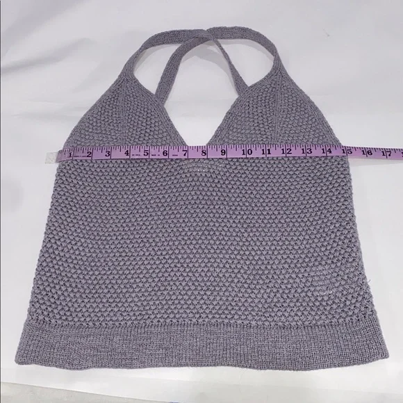 Cleo + Wolf Women's Sweater Knit Tank Cross Straps On Back Light Purple Size M - Picture 7 of 15